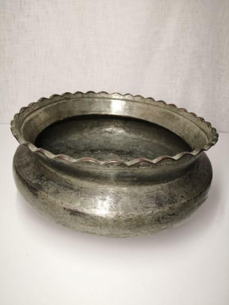 El Dövme Bakır Saksi Aoa Ölçü 33Cm Çapi 16Cm Yüksekliği