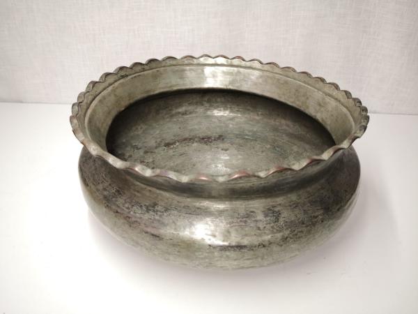 El Dövme Bakır Saksi Aoa Ölçü 33Cm Çapi 16Cm Yüksekliği