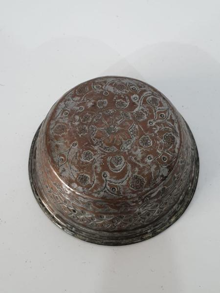 Bakır El İşlemeli Kase Aoa Ölçü 18Cm Çapi 7Cm Yüksekliği