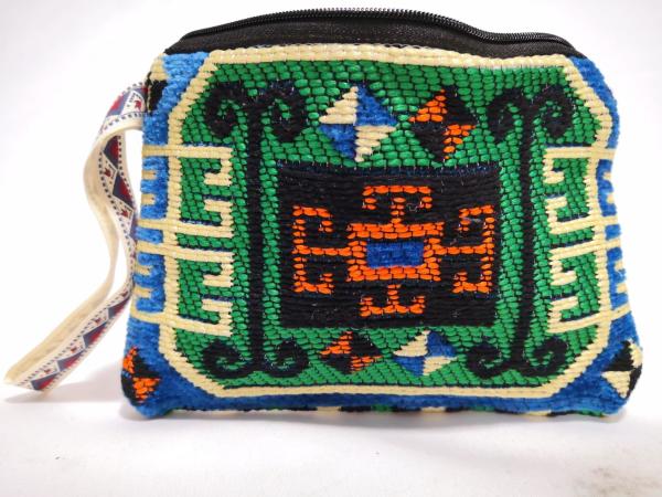 Kilim Desen Cüzdan Boy Çanta Ölçü 17X13Cm