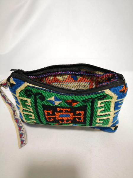 Kilim Desen Cüzdan Boy Çanta Ölçü 17X13Cm