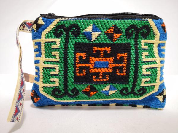 Kilim Desen Cüzdan Boy Çanta Ölçü 17X13Cm