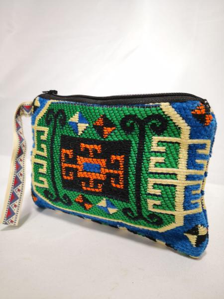 Kilim Desen Cüzdan Boy Çanta Ölçü 17X13Cm
