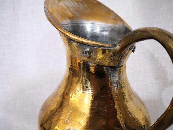 Osmanlı Bakır Sütlük Aoa Ölçü 16X22Cm 37Cm Yüksekliği