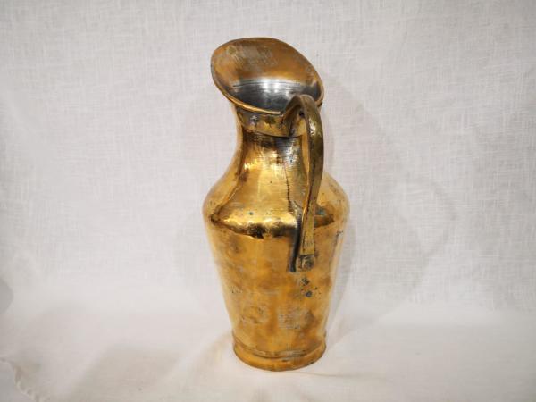 Osmanlı Bakır Sütlük Aoa Ölçü 16X22Cm 37Cm Yüksekliği