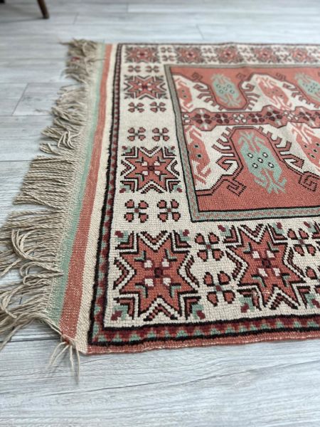 El Dokumasi Halı Kilim Yolluk Paspas Ölçü 196X130 Cm
