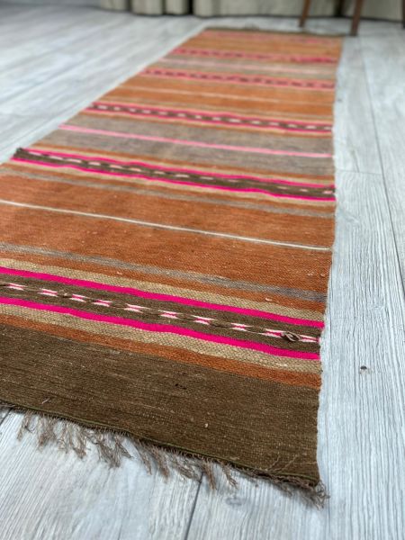 El Dokumasi Halı Kilim Yolluk Paspas Ölçü 214X65 Cm