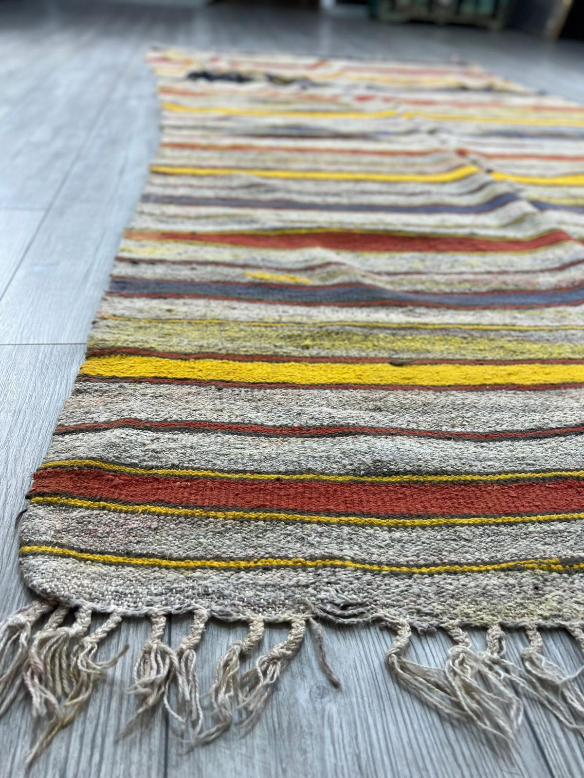 El Dokumasi Halı Kilim Yolluk Paspas Ölçü 255X132 Cm