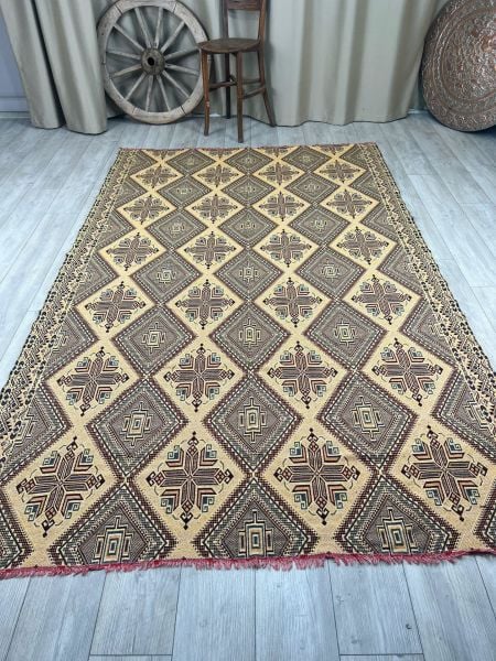 El Dokumasi Halı Kilim Yolluk Paspas Ölçü 295X182 Cm