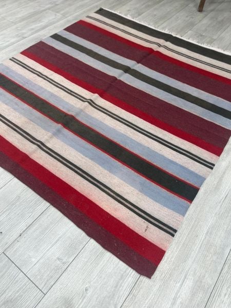 El Dokumasi Halı Kilim Yolluk Paspas Ölçü 140X129 Cm