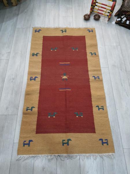 El Dokumasi Yün Kilim Aoa Ölçü 85X155Cm