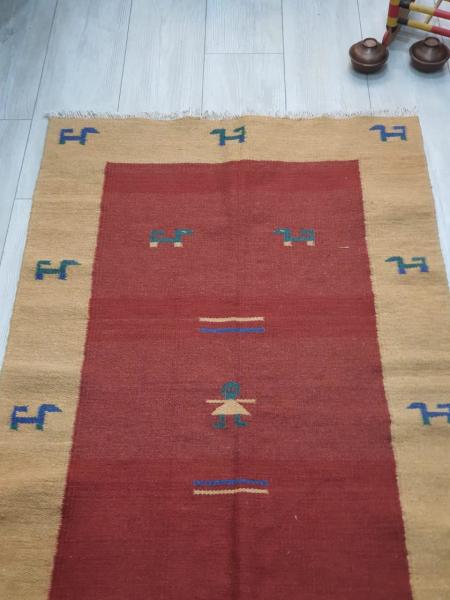 El Dokumasi Yün Kilim Aoa Ölçü 85X155Cm