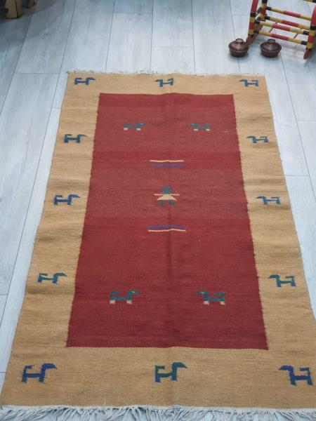El Dokumasi Yün Kilim Aoa Ölçü 85X155Cm