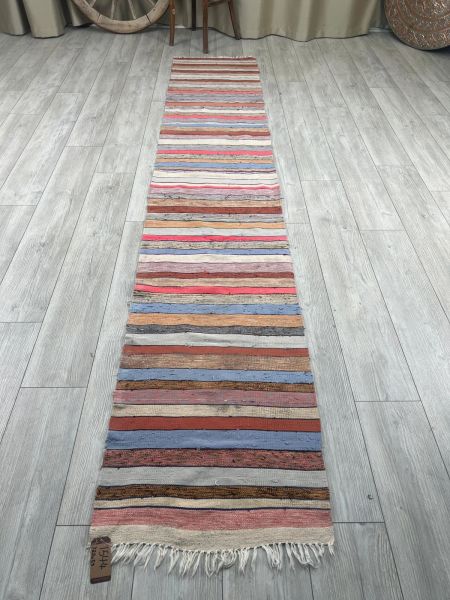 El Dokumasi Halı Kilim Yolluk Paspas Ölçü 322X59 Cm