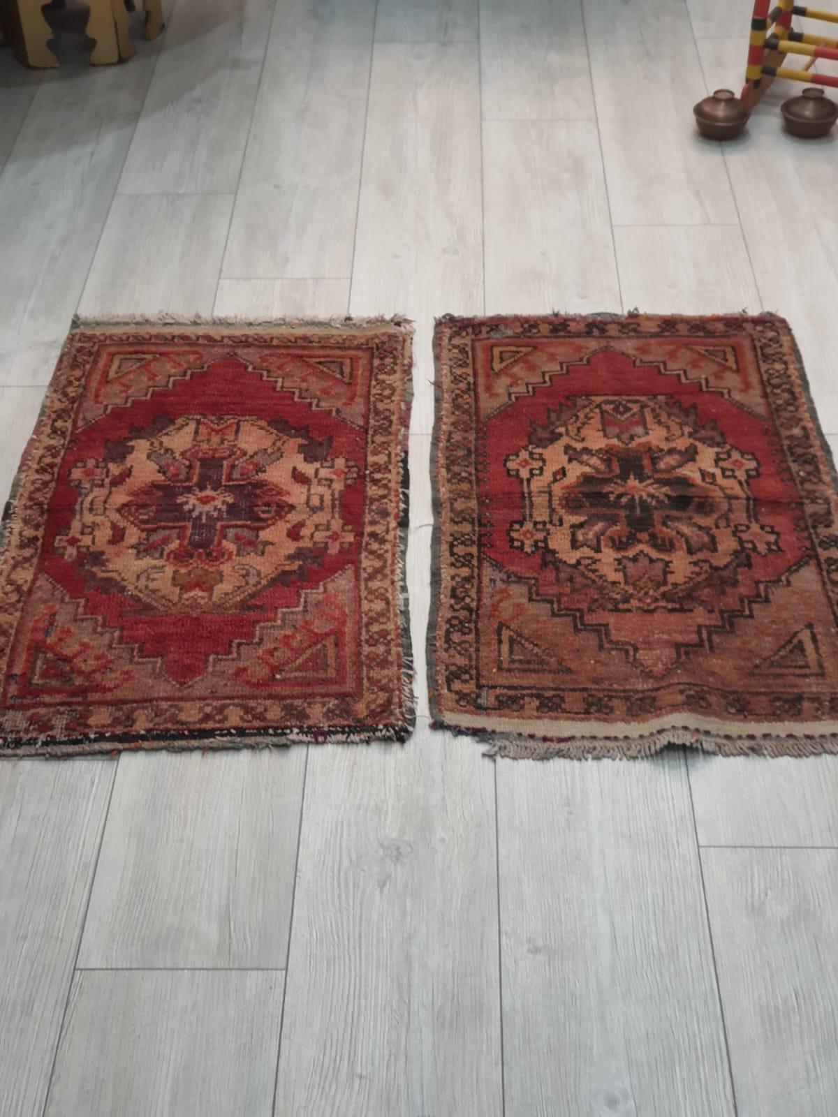 El Dokuma İkiz Yastik Halı Aoa Ölçü 50X80Cm