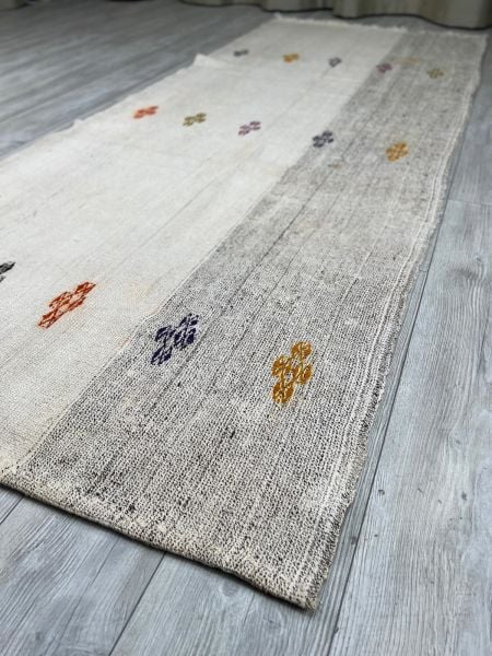 El Dokumasi Halı Kilim Yolluk Paspas Ölçü 282X111 Cm