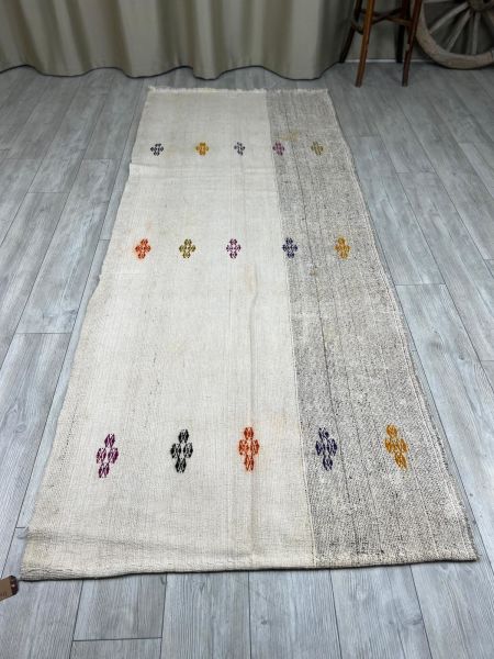 El Dokumasi Halı Kilim Yolluk Paspas Ölçü 282X111 Cm