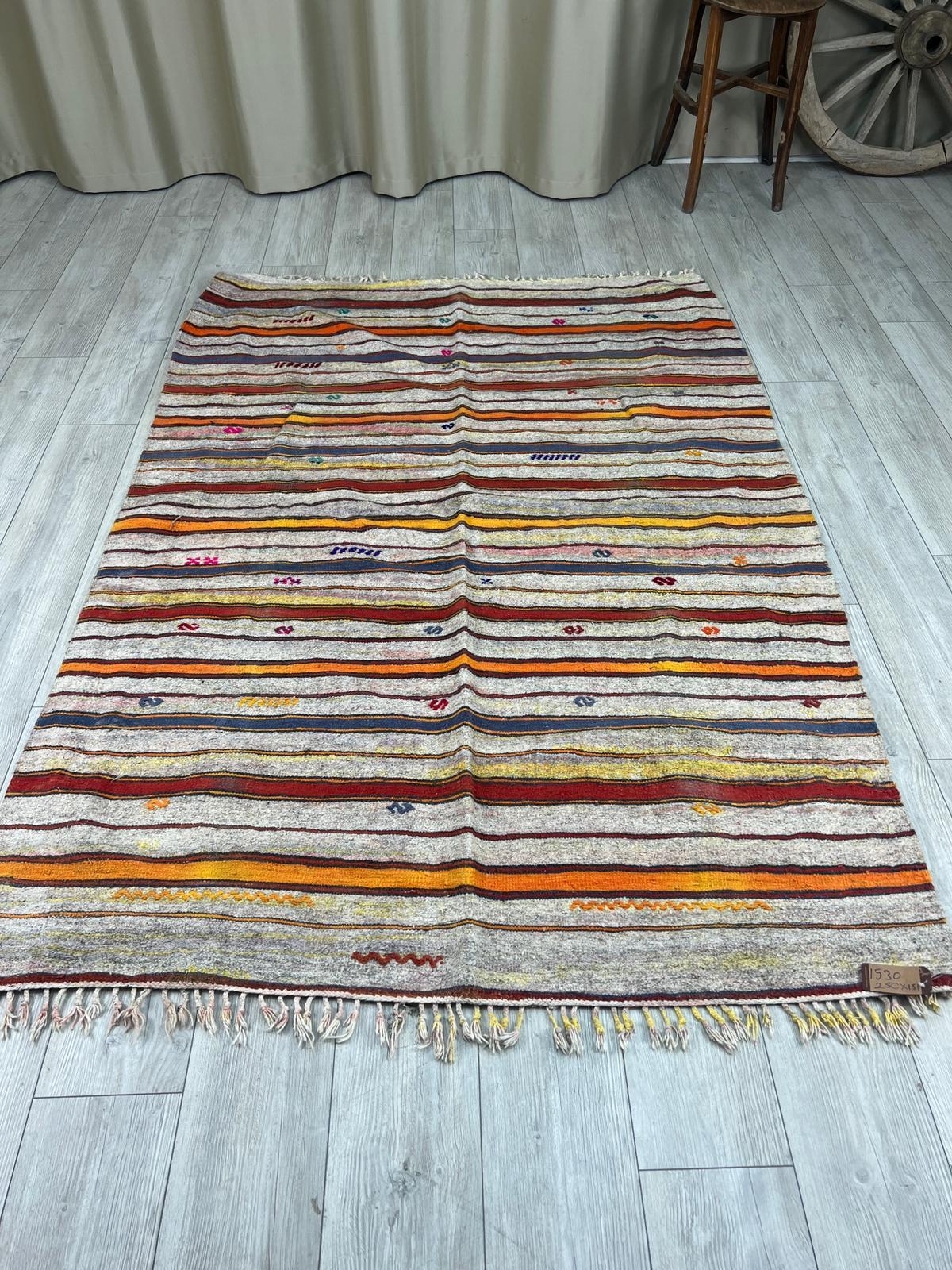 El Dokumasi Halı Kilim Yolluk Paspas Ölçü 250X151 Cm