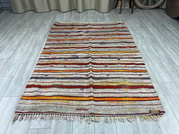 El Dokumasi Halı Kilim Yolluk Paspas Ölçü 250X151 Cm