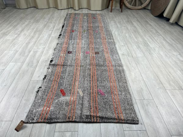 El Dokumasi Halı Kilim Yolluk Paspas Ölçü 320X100 Cm