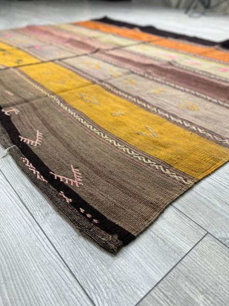 El Dokumasi Halı Kilim Yolluk Paspas Ölçü 174X143 Cm