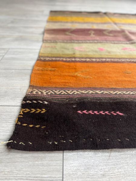 El Dokumasi Halı Kilim Yolluk Paspas Ölçü 174X143 Cm