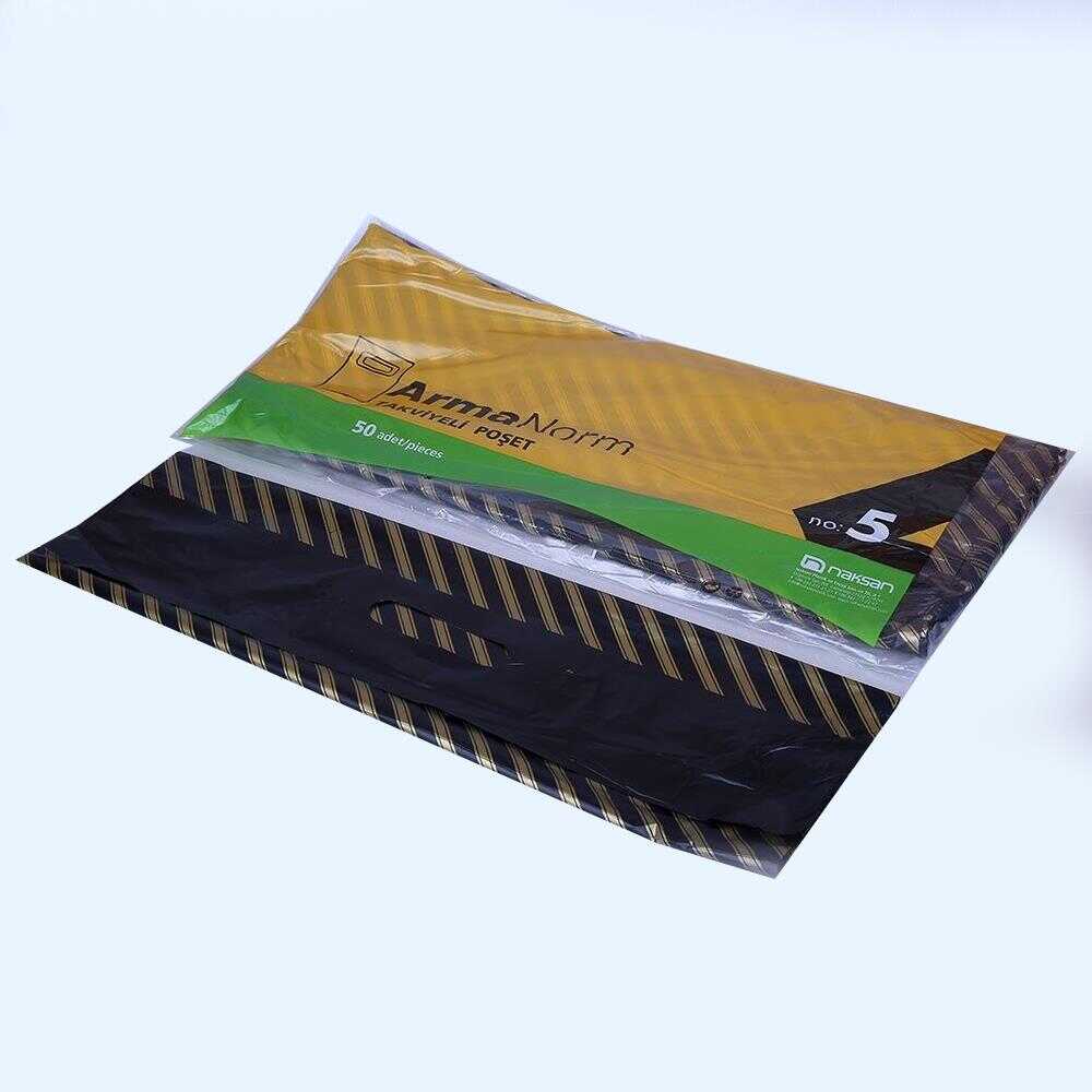 El Geçme Takviyeli Poşet 50X60 No:5 50 Adet Naksan