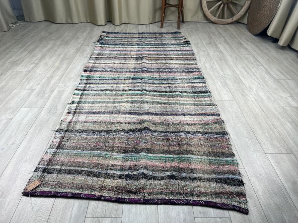 El Dokumasi Halı Kilim Yolluk Paspas Ölçü 302X134 Cm
