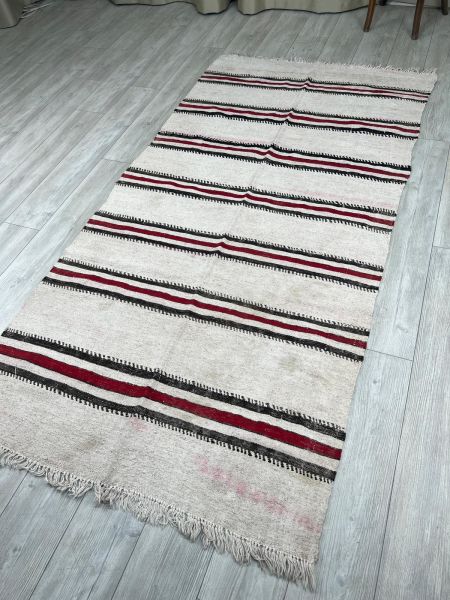El Dokumasi Halı Kilim Yolluk Paspas Ölçü 251X122 Cm
