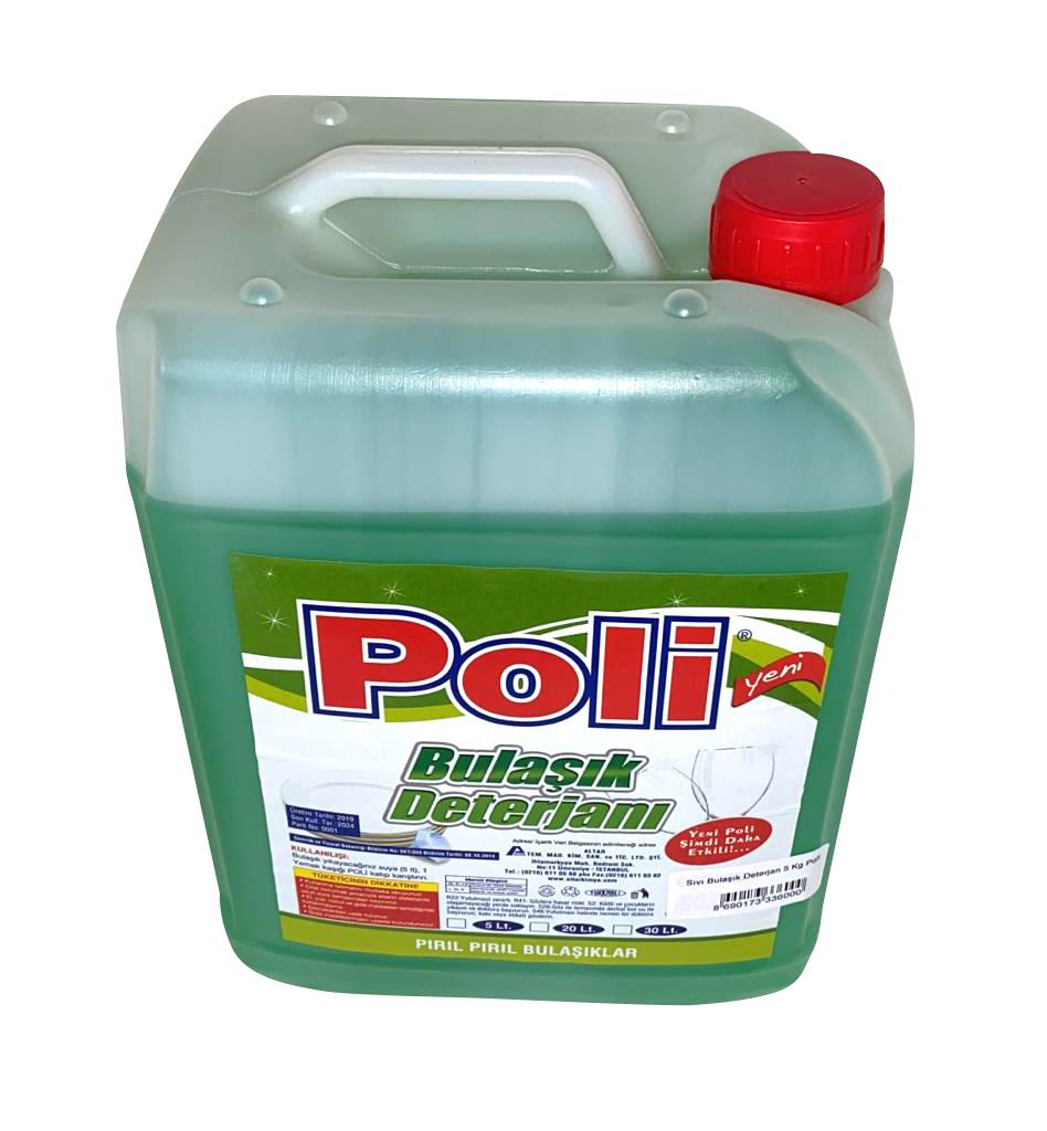 Sivi Bulaşik Deterjan 5 Kg Poli