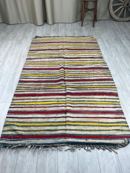 El Dokumasi Halı Kilim Yolluk Paspas Ölçü 247X144 Cm