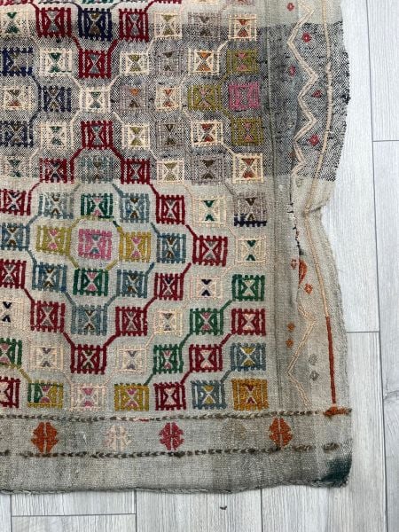 El Dokumasi Halı Kilim Yolluk Paspas Ölçü 242X131 Cm