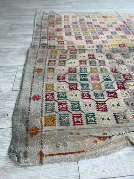 El Dokumasi Halı Kilim Yolluk Paspas Ölçü 242X131 Cm