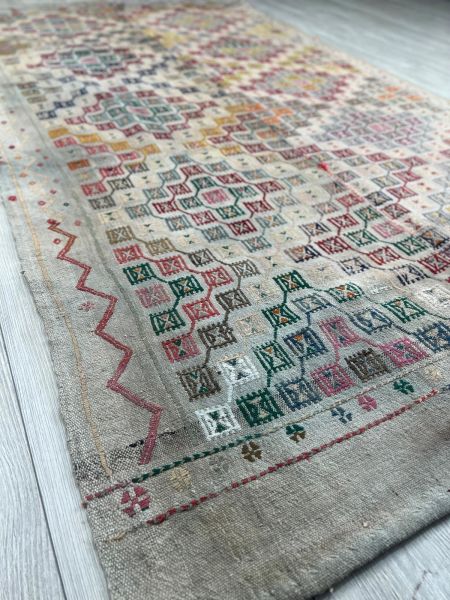 El Dokumasi Halı Kilim Yolluk Paspas Ölçü 242X131 Cm