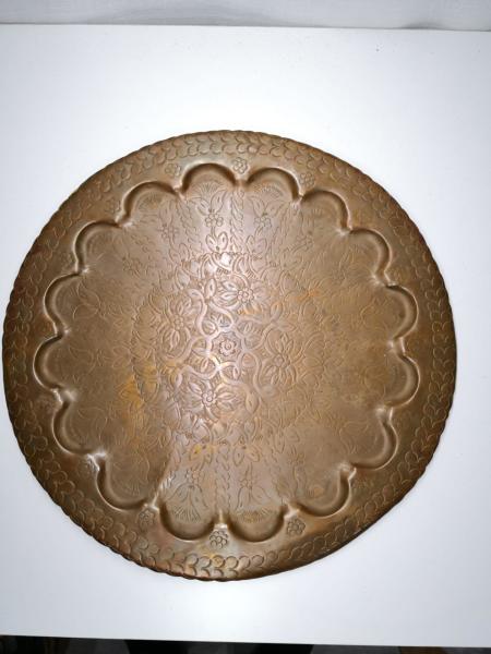Bakır Tepsi Aoa Ölçü 43Cm Çapi