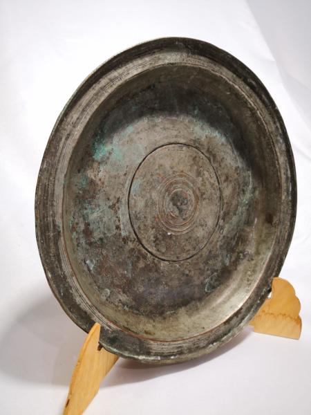 Ermeni Usta İşi Osmanlı Bakır Tabak Aoa Ölçü 31Cm Çapi