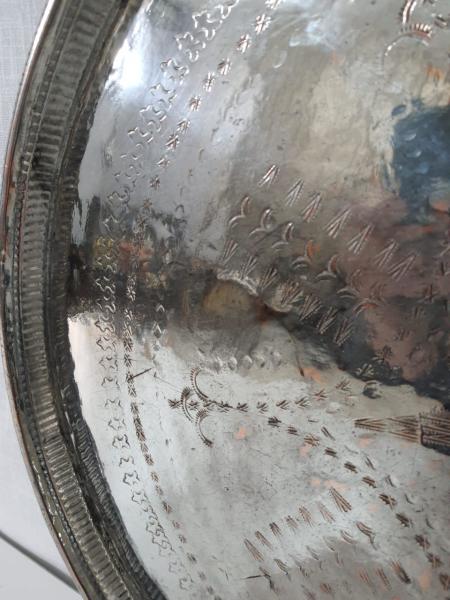 Dövme Bakır Sini Aoa Ölçü 55Cm Çapi