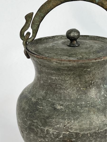 Antika Bakır Bakraç Ölçü Çap 19 Cm H 26 Cm