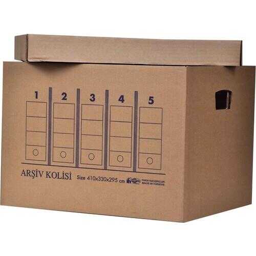 Koli Kutu Boş Karton Arşiv Kolisi 410X330X195 Mm 1 Adet