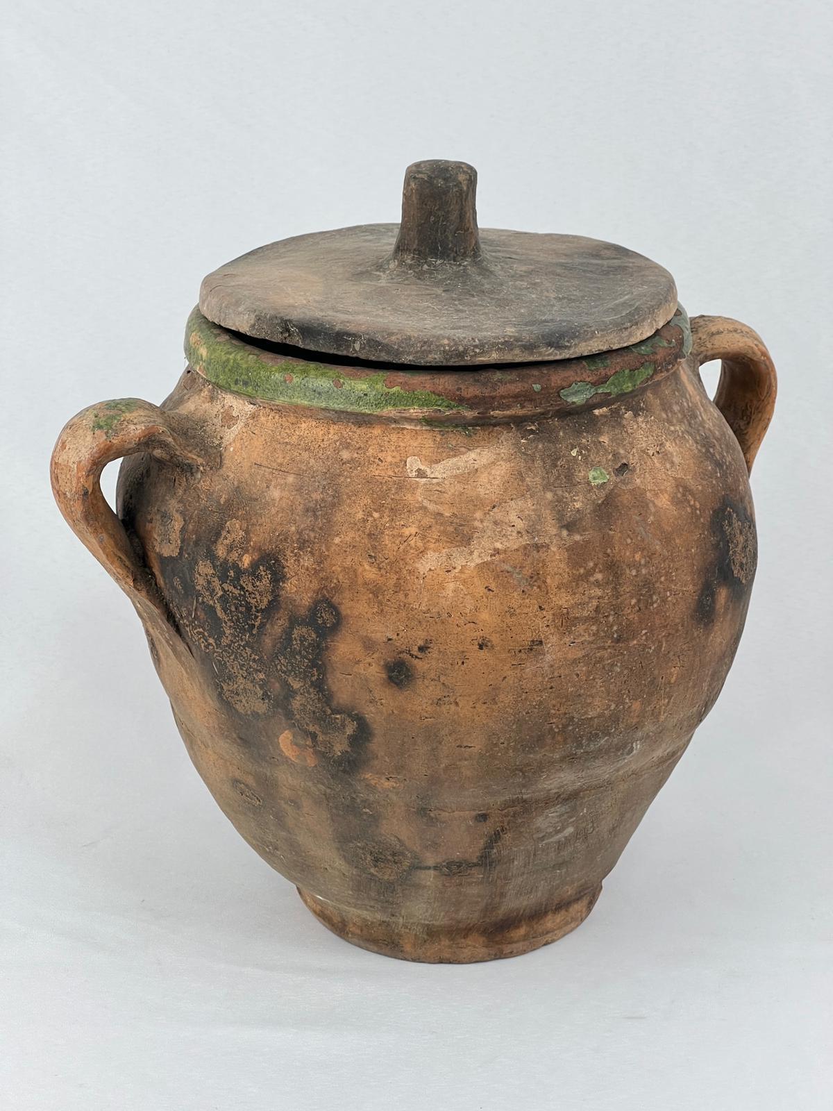 Antika Toprak Güveç Küp Bakraç Ölçü 30X24 Cm H 29 Cm