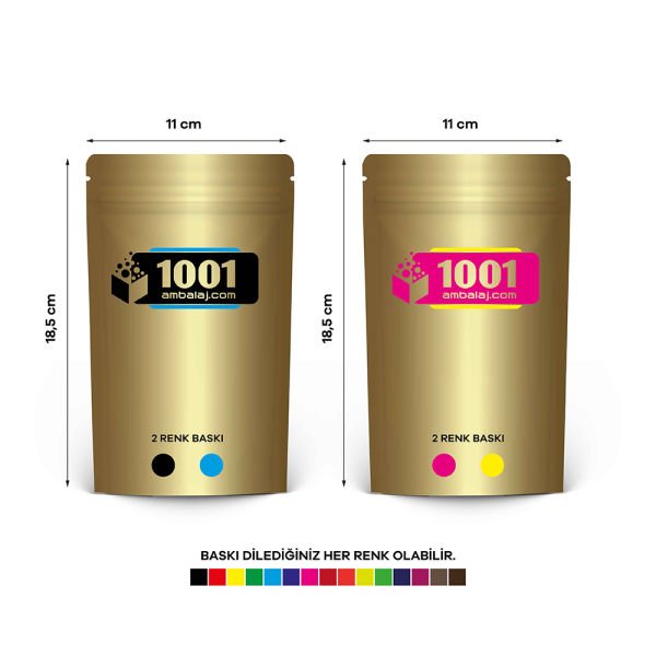 11X18,5 Cm Gold Renk Doypack Torba /21/