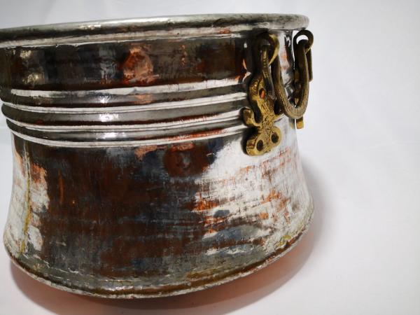 Bakır Dövme Kazan Aoa Ölçü 35Cm Çapi 24Cm Yüksekliği