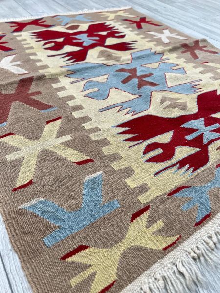 El Dokumasi Halı Kilim Yolluk Paspas Ölçü 110X89 Cm