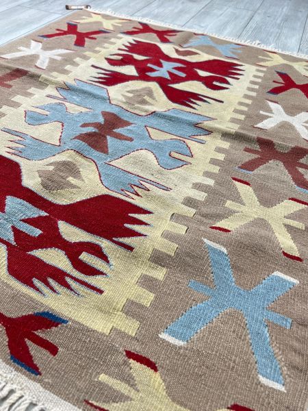 El Dokumasi Halı Kilim Yolluk Paspas Ölçü 110X89 Cm