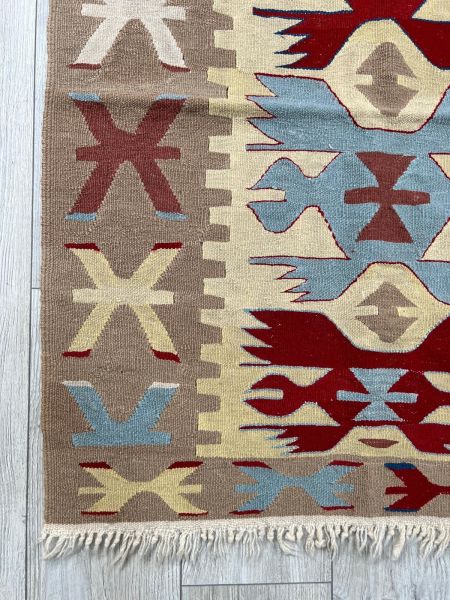 El Dokumasi Halı Kilim Yolluk Paspas Ölçü 110X89 Cm