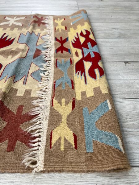 El Dokumasi Halı Kilim Yolluk Paspas Ölçü 110X89 Cm