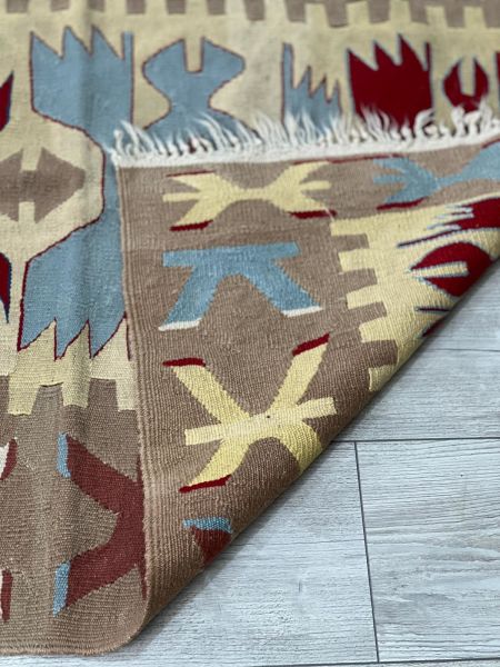 El Dokumasi Halı Kilim Yolluk Paspas Ölçü 110X89 Cm