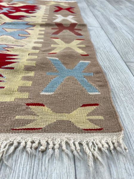 El Dokumasi Halı Kilim Yolluk Paspas Ölçü 110X89 Cm