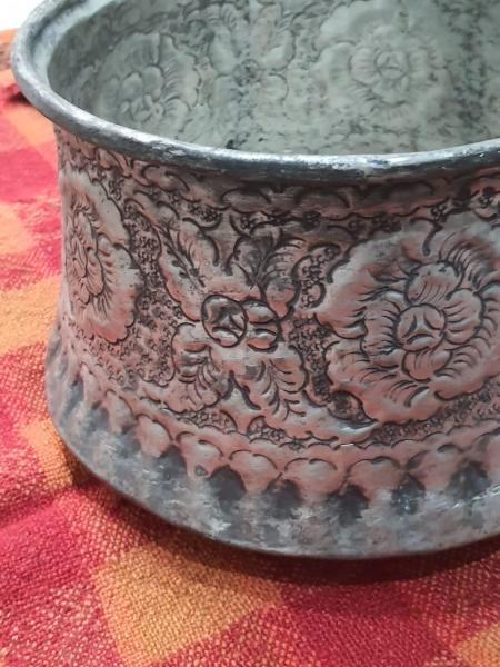 Bakır Kazan Aoa Ölçü 24Cm Çapi 18Cm Yüksekliği
