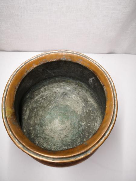 Tombak Tarzi El Dövme Bakır Kazan Aoa Ölçü 30Cm Çapi 25Cm Yüksekliği